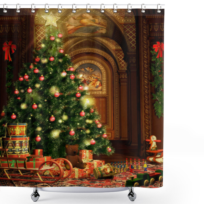 Personality  Christmas Gifts Shower Curtains