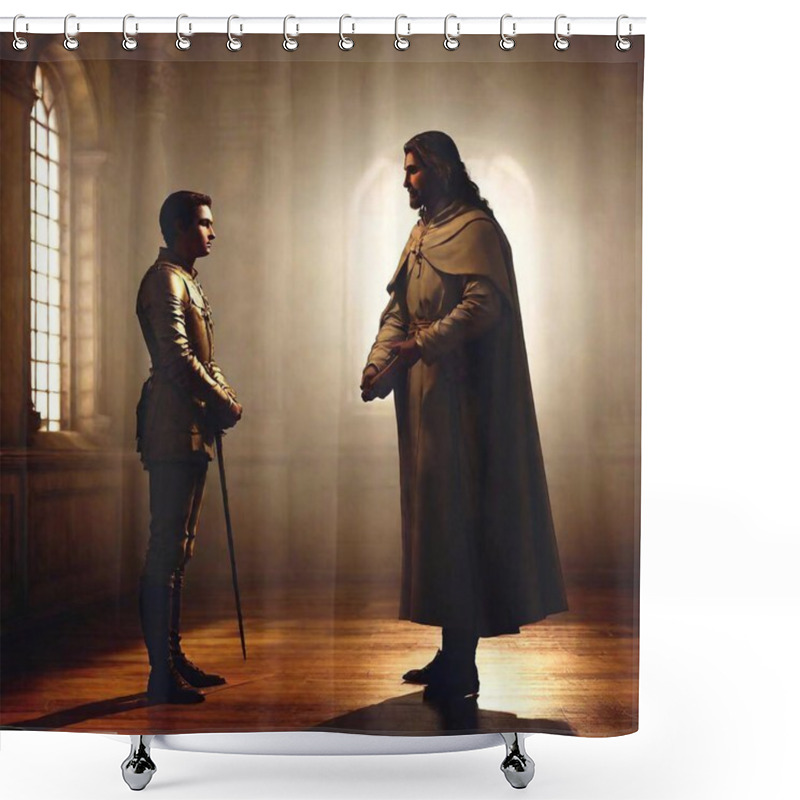 Personality  The King Of The Knight Shower Curtains