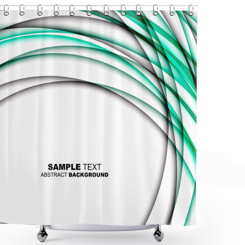 Personality  Abstract Spiral Template Shower Curtains