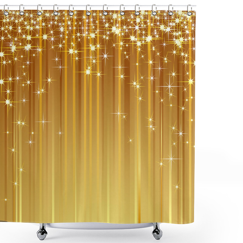 Personality  Shiny Background. Shower Curtains