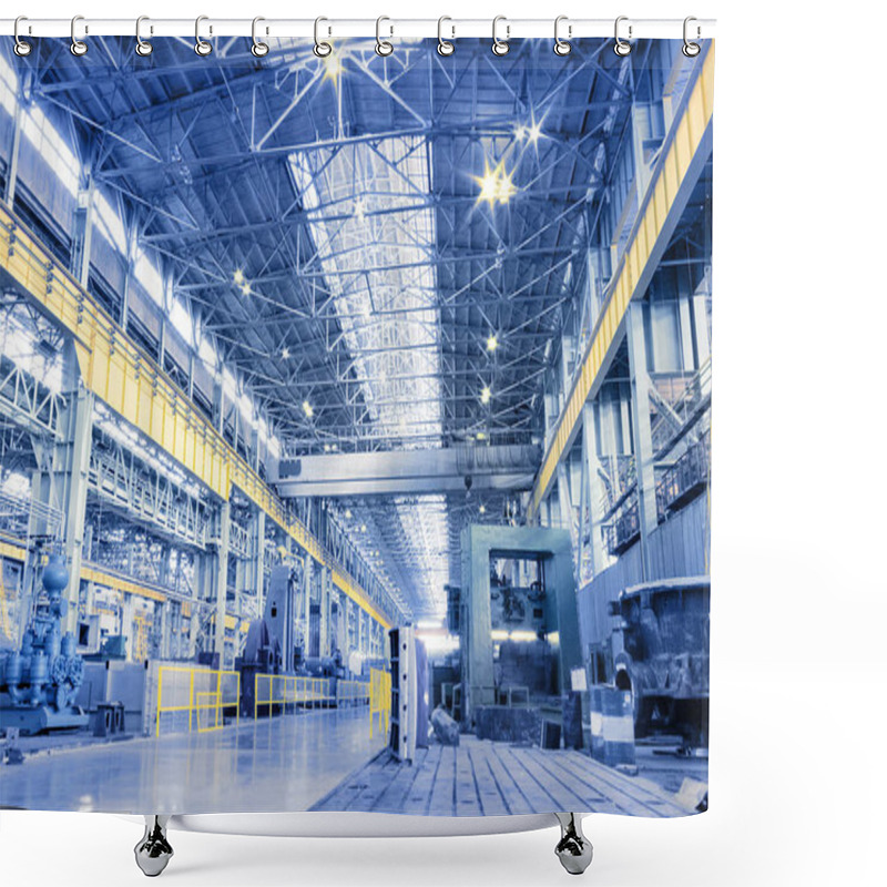 Personality  Machine Shop Of Plant Shower Curtains