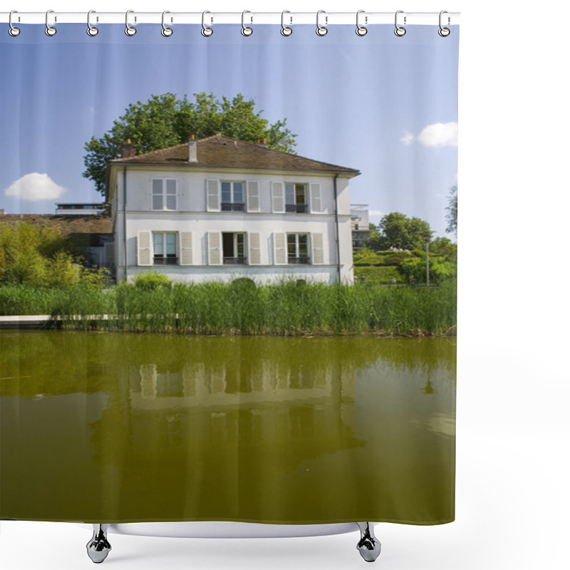 Personality  House By The Lake Shower Curtains