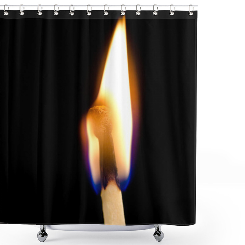 Personality  Burning Matchstick Flame Shower Curtains