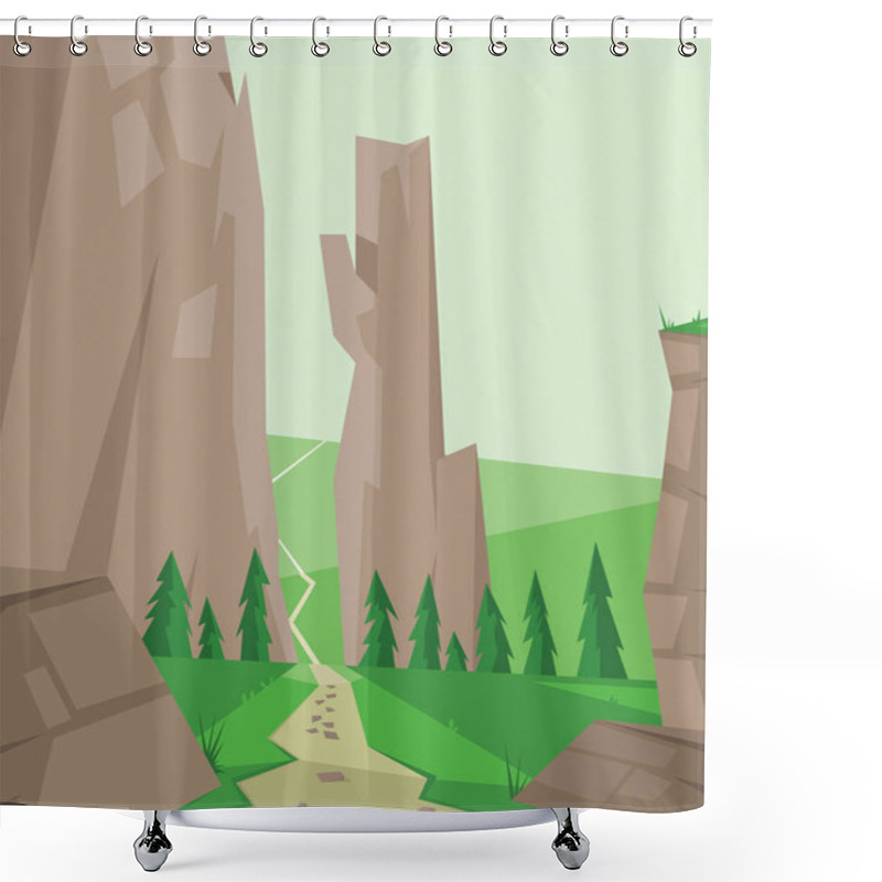 Personality  Digital Vector Abstract Background Shower Curtains