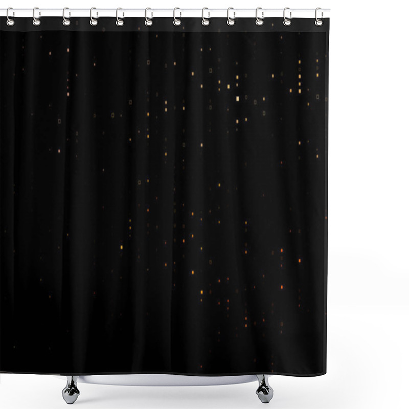 Personality  Dark Orange Vector Texture With Rectangular Style. Shower Curtains