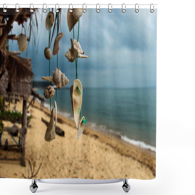 Personality  Seashells On The Beach Are Perfect Additional To Any Coastal Picture. It Isn`t Exception. Maenam Beach Is One Of The Calm Beaches On Koh Samui. There Are Many Beautiful Views. Shower Curtains