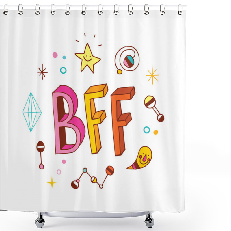 Personality  BFF - Best Friends Forever Shower Curtains