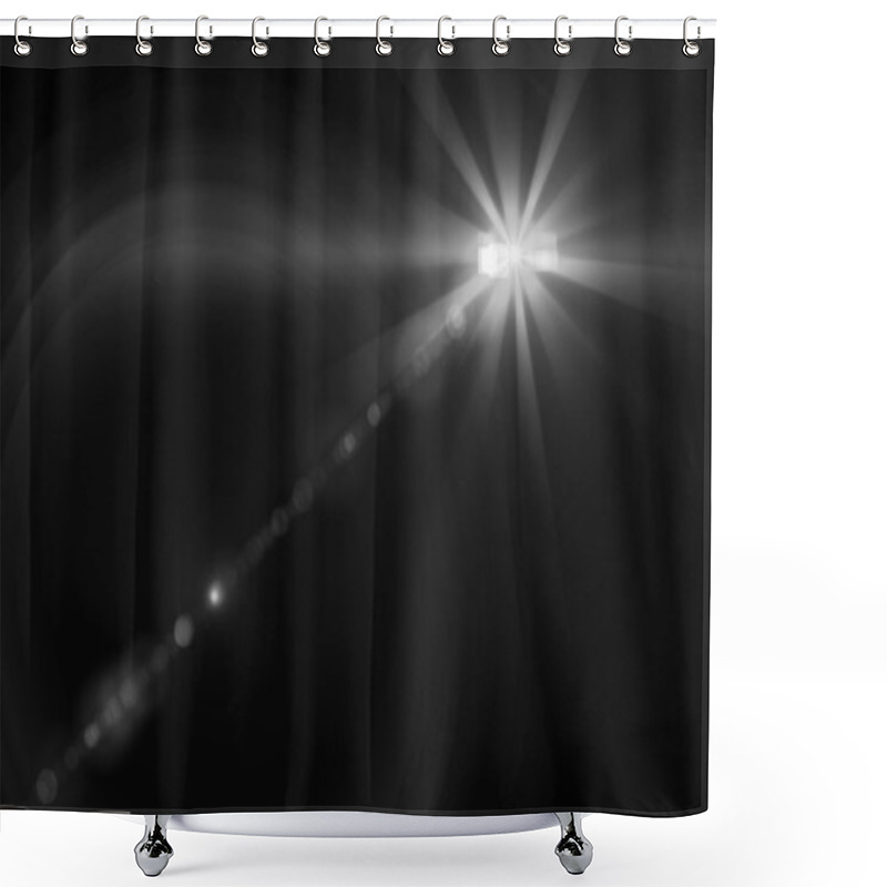 Personality  Lens Flare Abstract Background Shower Curtains