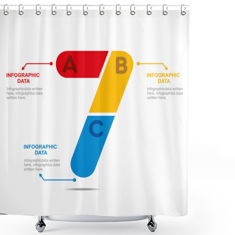 Personality  Creative Number '7' Shower Curtains