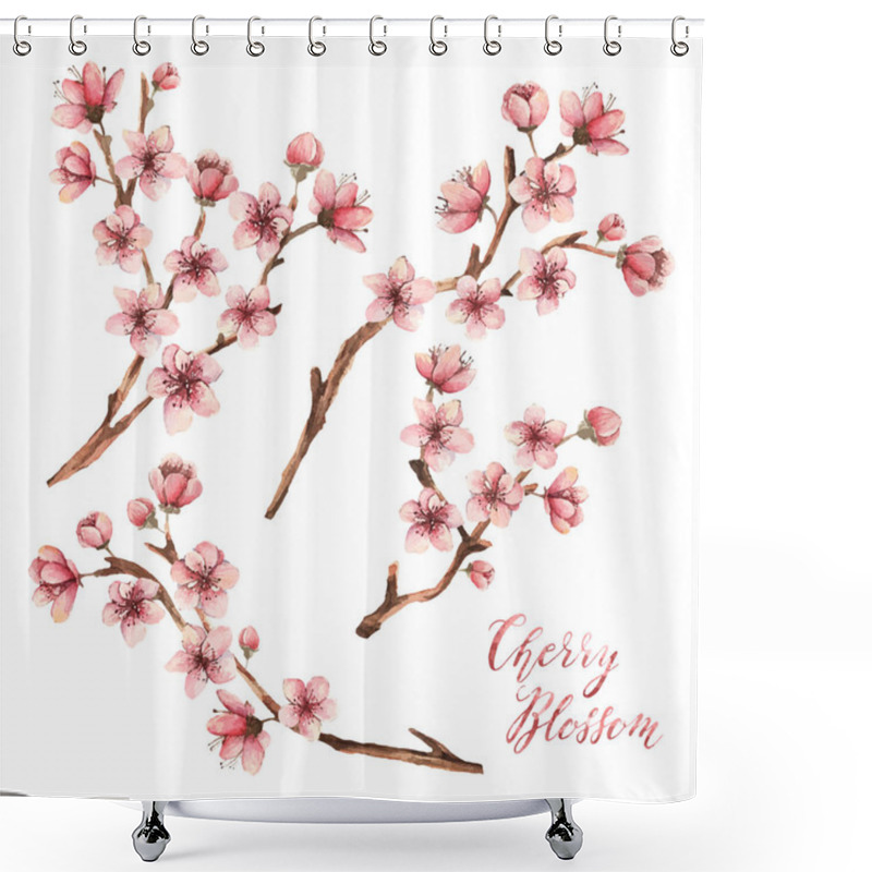 Personality  Cherry Blossom, Spring Flowers Shower Curtains