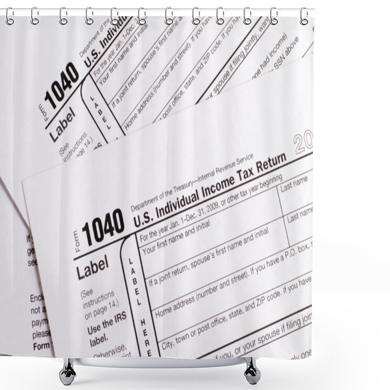 Personality  1040 Tax Form Shower Curtains