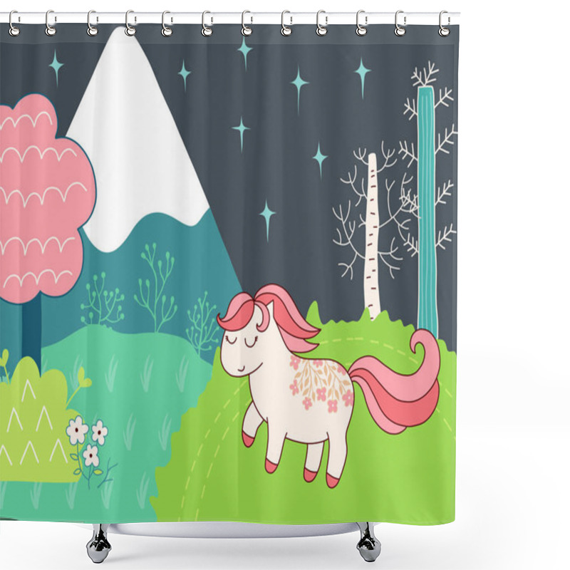 Personality  Doodles Cute Card Shower Curtains