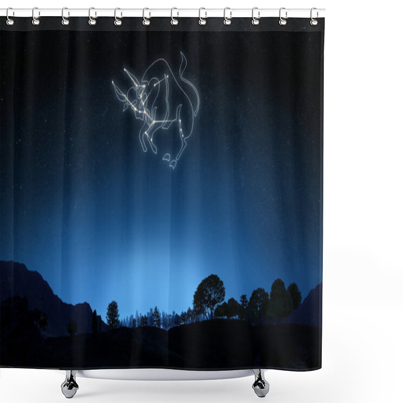 Personality  Zodiac Sign Taurus Shower Curtains