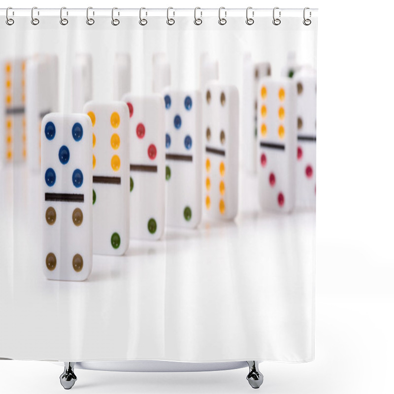 Personality  Dominos Shower Curtains