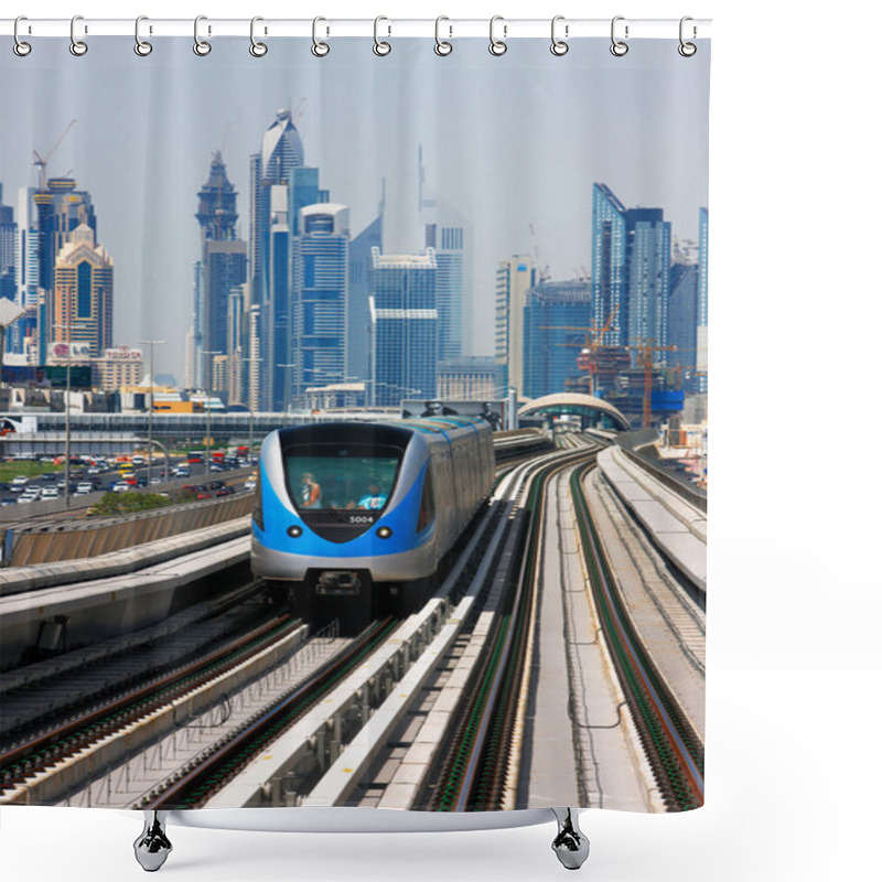 Personality  The Dubai Metro Is Becoming Increasingly Popular Among Expatriates Traveling To And From Work Shower Curtains