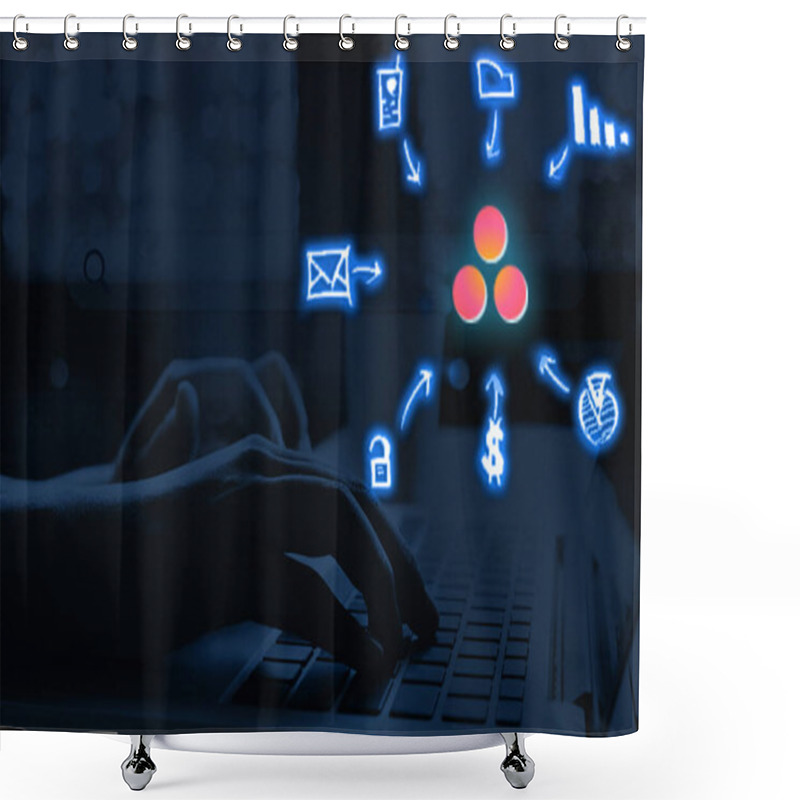 Personality  Asana Drivers & Connectors For Data Integration Shower Curtains