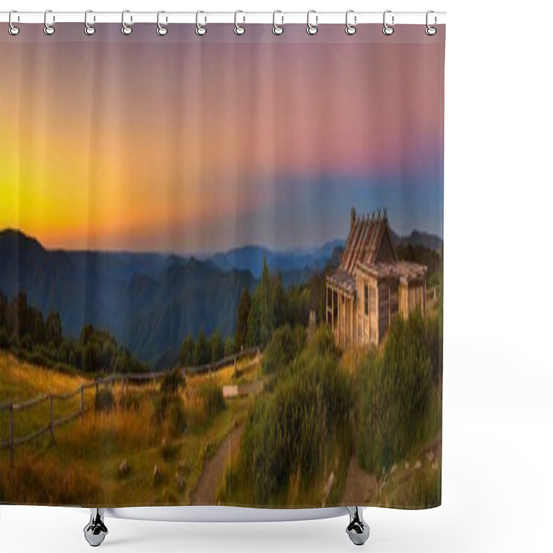 Personality  Sunset Above Craigs Hut  In The Victorian Alps, Australia Shower Curtains