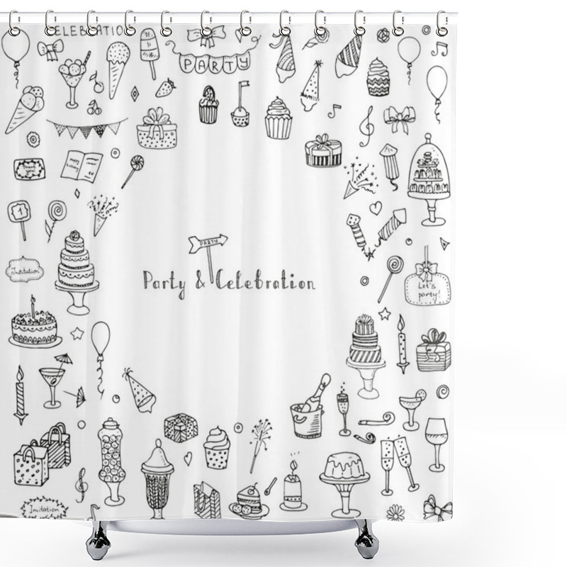 Personality  Party And Celebration Shower Curtains