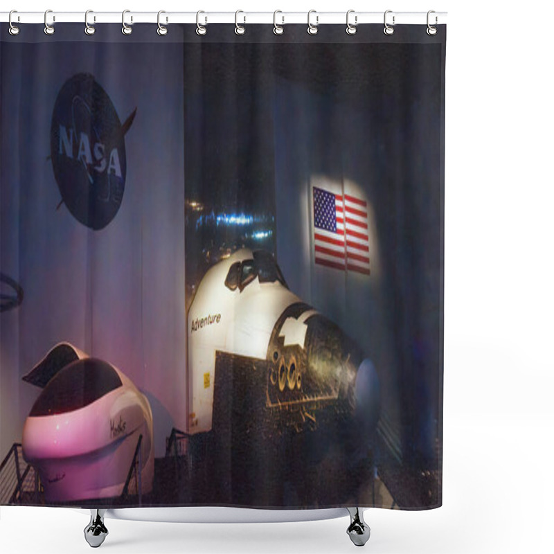 Personality  The Johnson Space Center In Houston, Texas, USA Shower Curtains