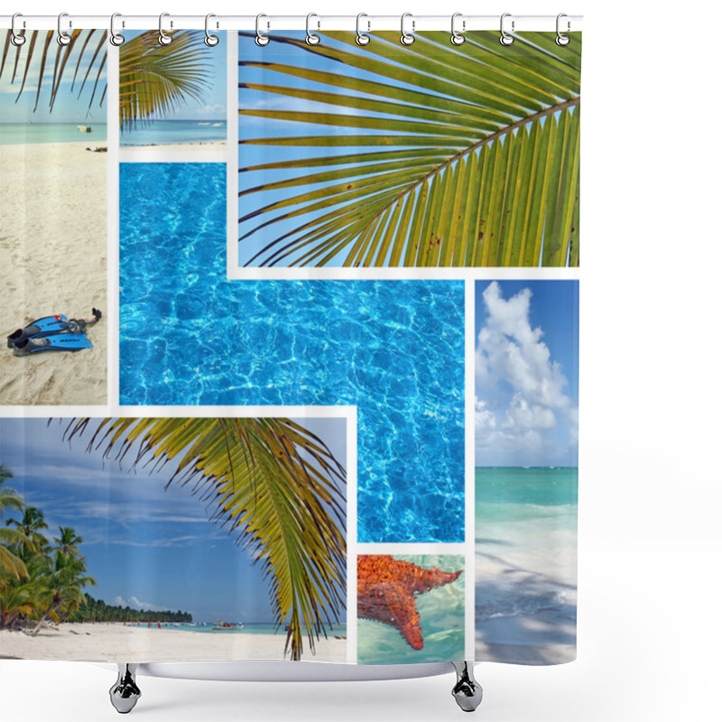 Personality  Dominican Republic Island Saona Shower Curtains