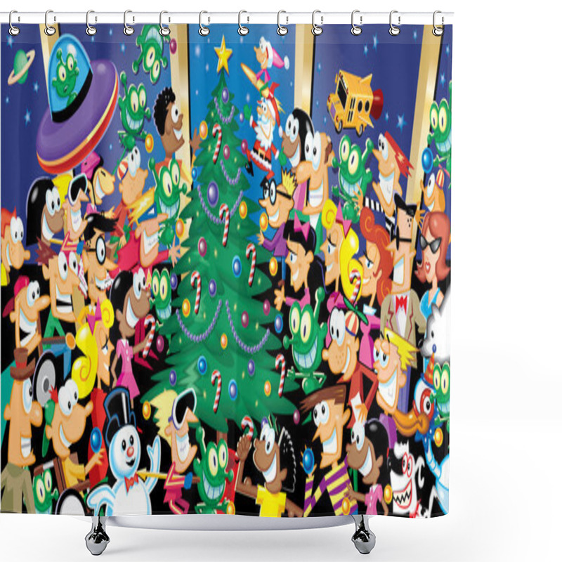 Personality  Christmas Items Shower Curtains