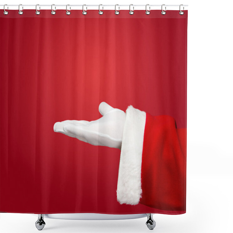 Personality  Santa Claus Open Hand Shower Curtains