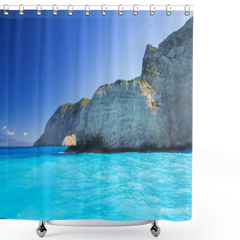 Personality  Beautiful Coastline Of Zakynthos Island Shower Curtains