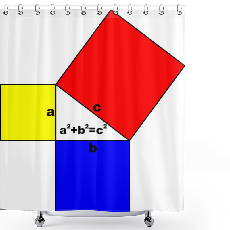 Personality  Pythagoras' Theorem Of Right Triangles Shower Curtains