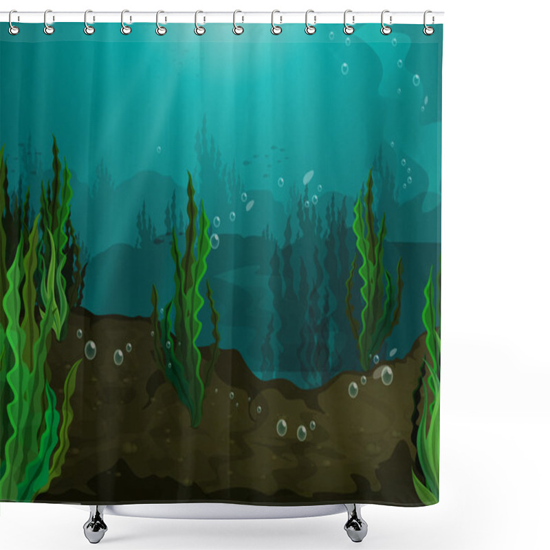 Personality  Underwater Shower Curtains