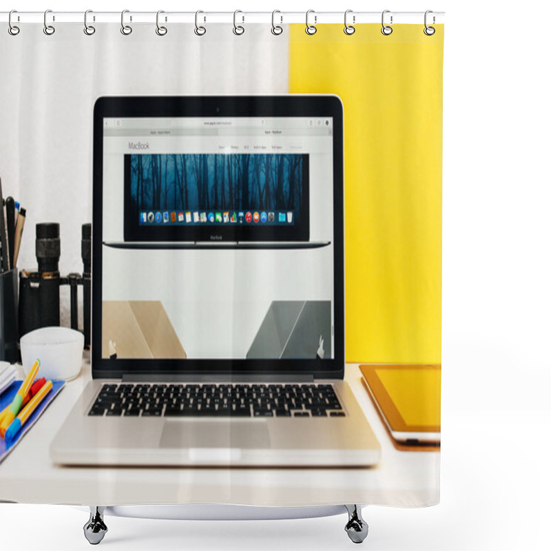 Personality  Apple Launches Apple Watch, MacBook Retina And Medical Research  Shower Curtains