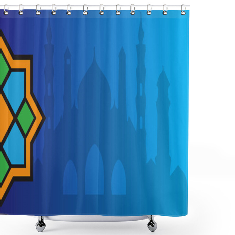 Personality  Exquisite Arabesque-inspired Background, Ideal For Islamic, Middle Eastern, And Cultural Projects, Beautifully Crafted Background Featuring Traditional Arabesque Design, Suitable For Islamic Shower Curtains