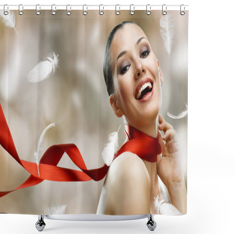 Personality  Beauty Portrait Shower Curtains