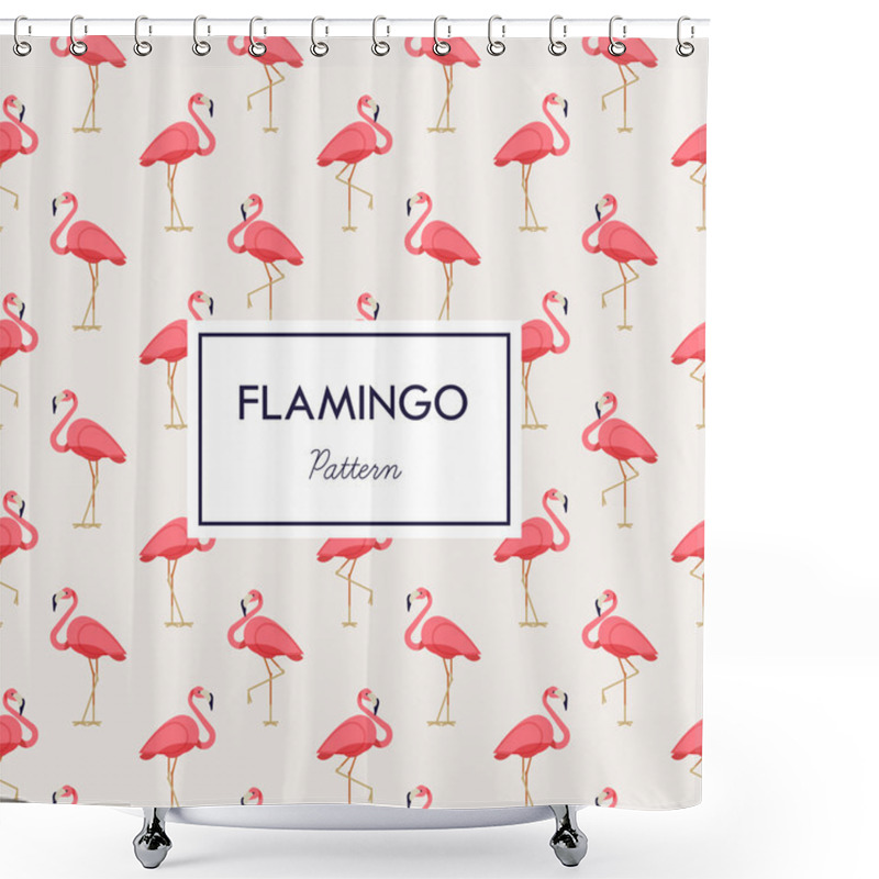 Personality  Lovely Pink Flamingos Pattern Shower Curtains