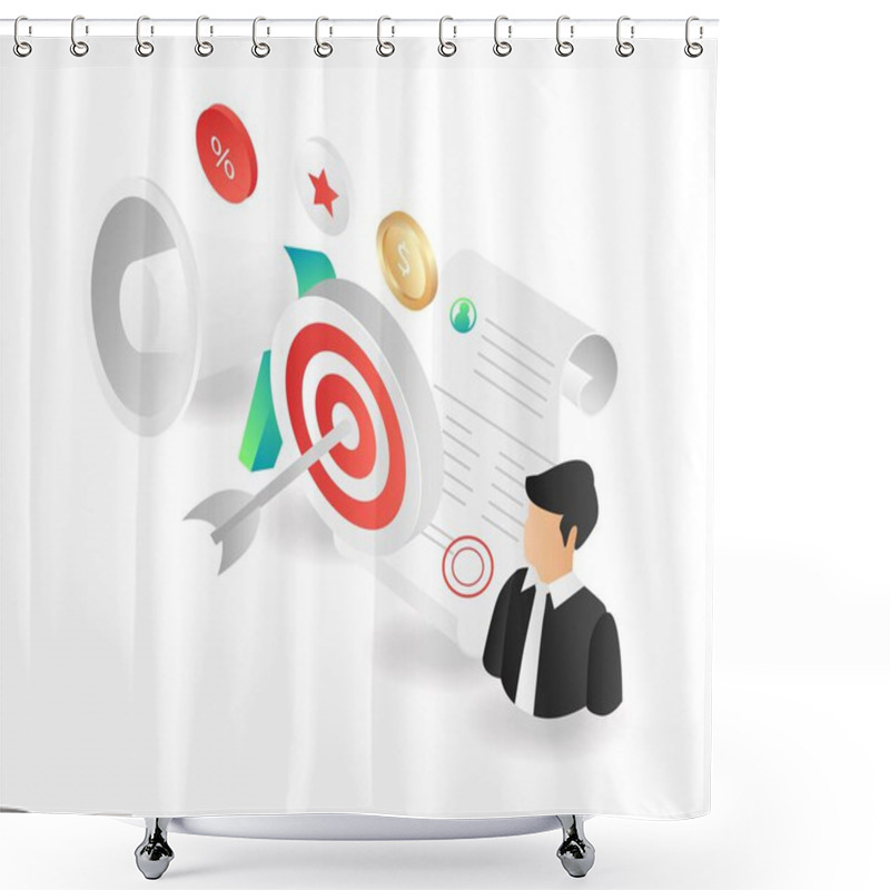 Personality  Target Campaign Personal Data Shower Curtains