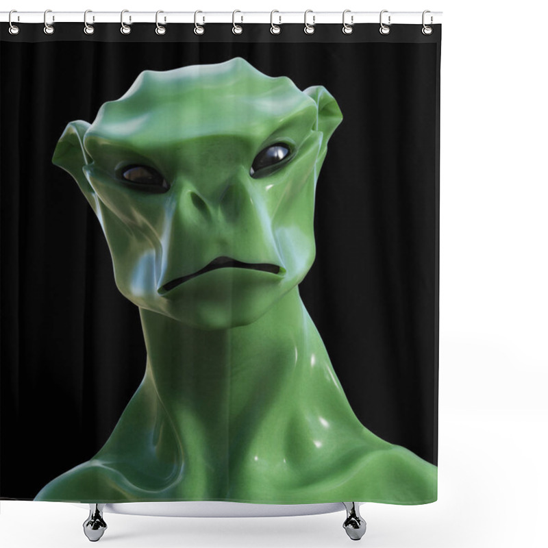 Personality  Digital 3D Illustration Of A Creepy Creature Shower Curtains