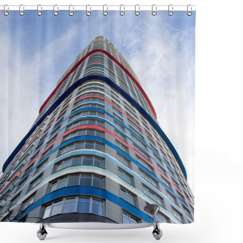 Personality  Russia, Moscow, Residential Skyscraper Shower Curtains