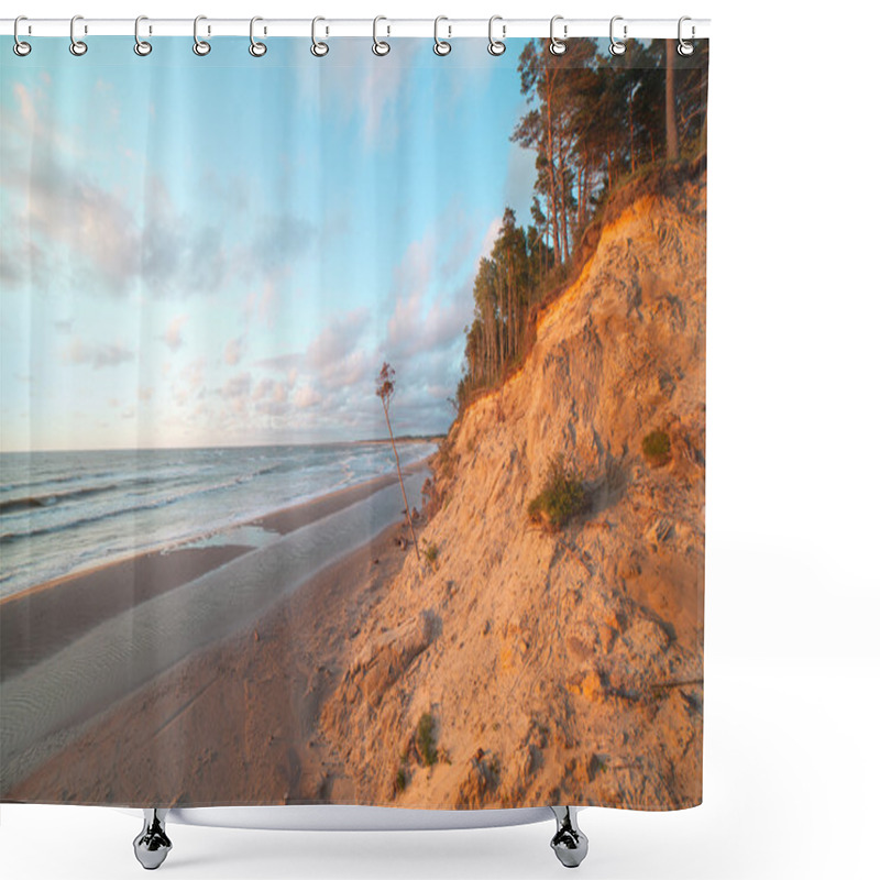 Personality  Baltic Coast, Latvia. Shower Curtains