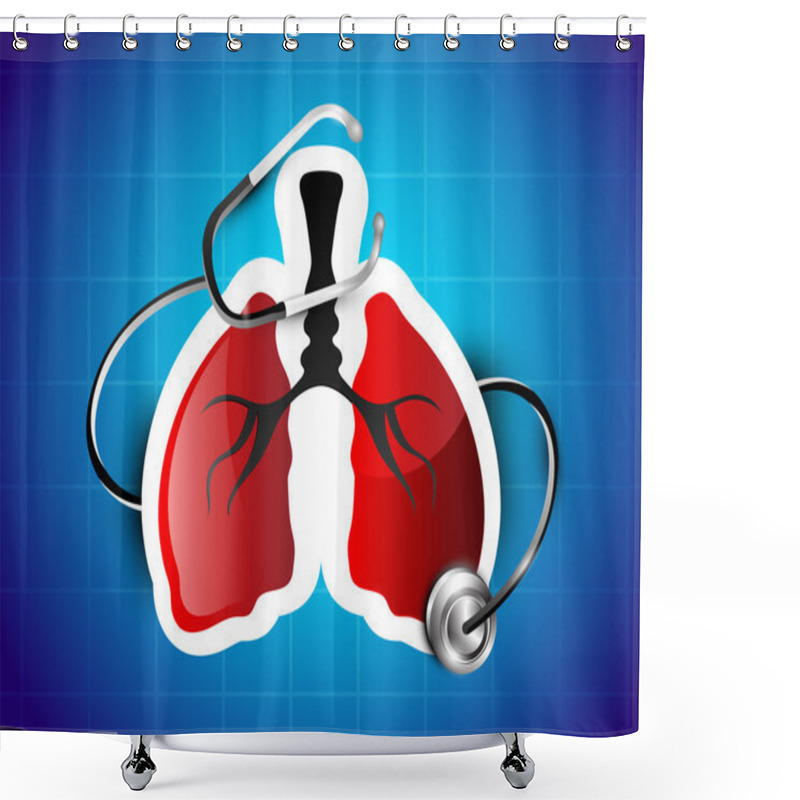 Personality  World Asthma Day Background. Shower Curtains