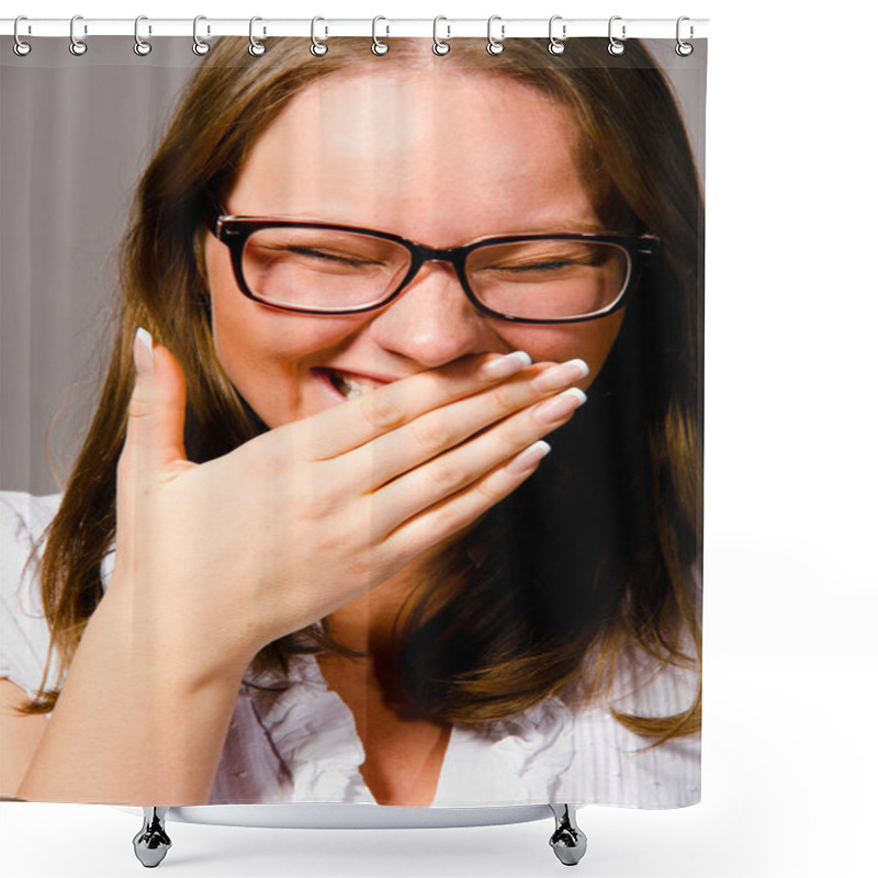 Personality  Chuckle Shower Curtains