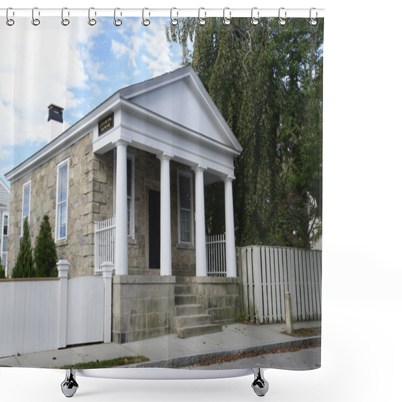 Personality  Custom House In Stonington Connecticut Shower Curtains