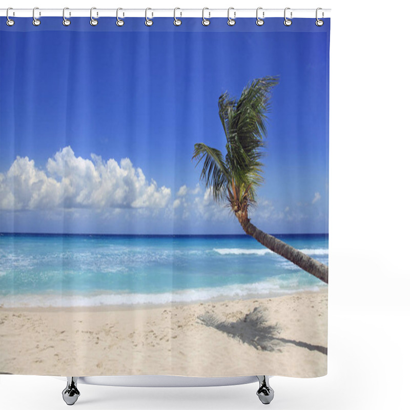 Personality  Tropical Beach. Barbados Shower Curtains