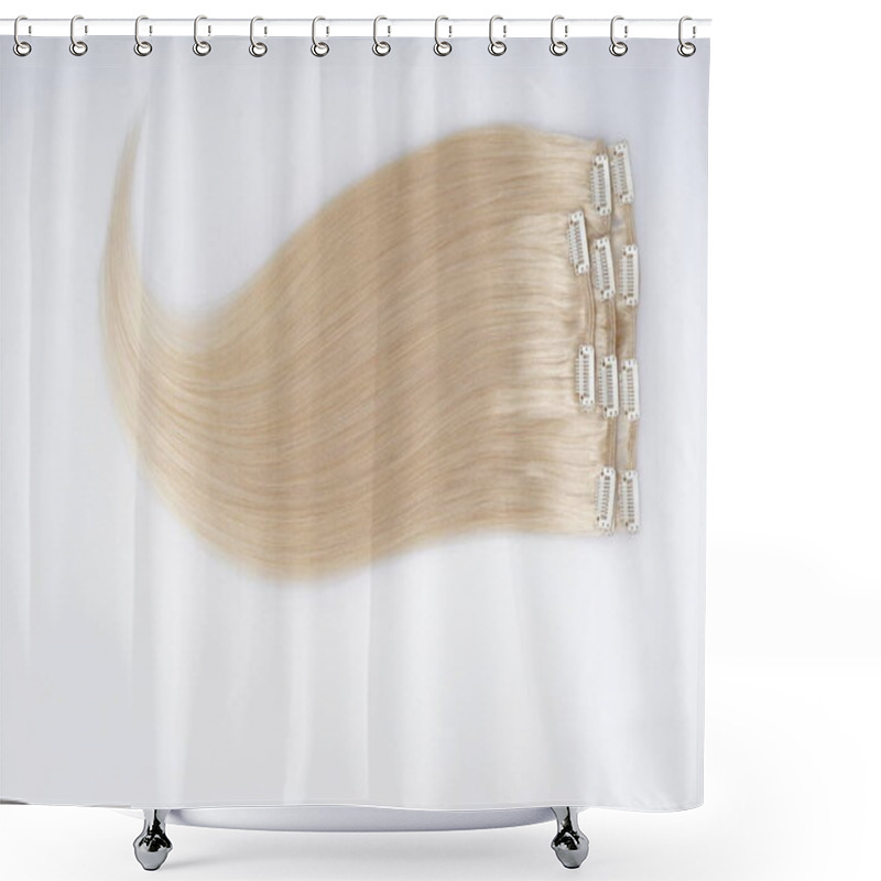 Personality  Straight Virgin Remy Human Hair Extensions Bundles Shower Curtains