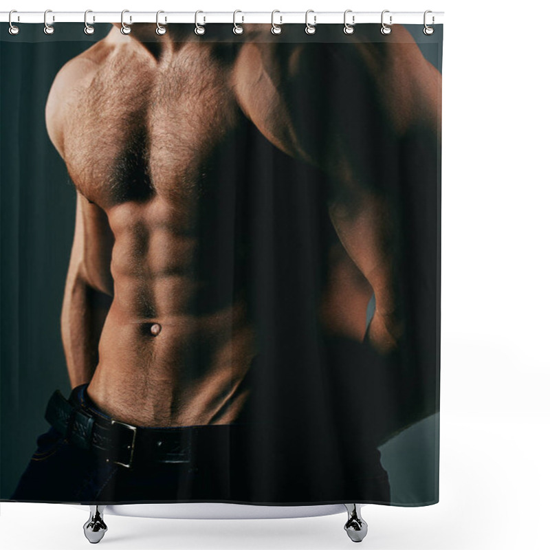 Personality  Male Naked, Muscular Guy, Torso Man, Ab, Six Pack. Sexy Mans With Muscular Body, Nude Torso. Sport Man, Bodybuilding, Fitness. Sportsman, Muscles, Athlete Males With Naked Torso, Blue Jean Shower Curtains