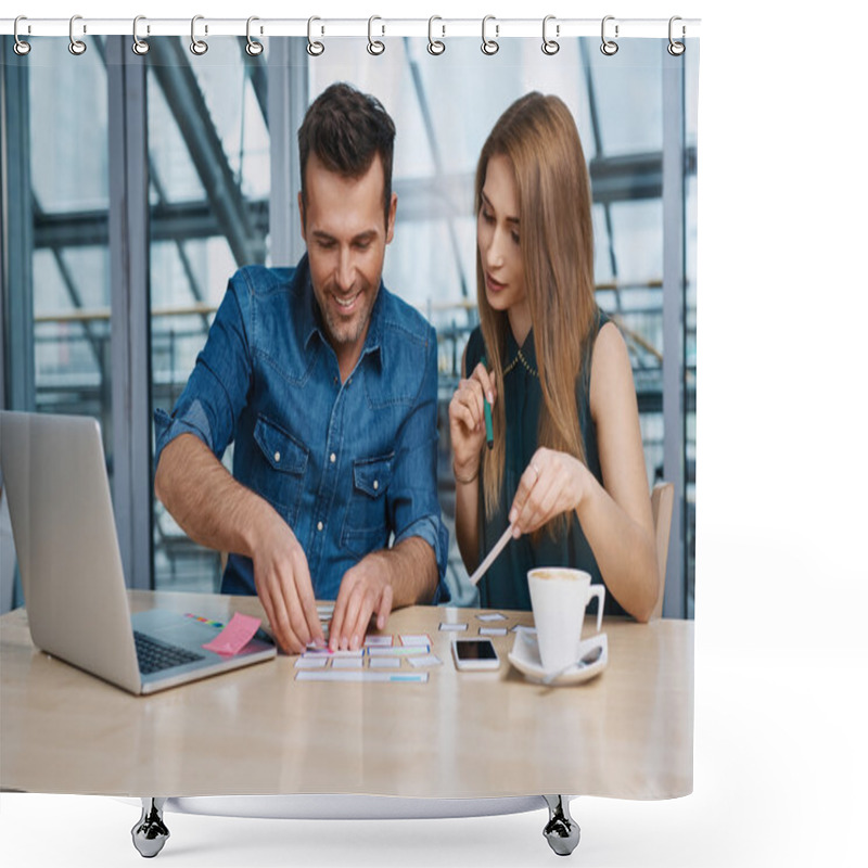 Personality  Busy Web Designers Creating Shower Curtains