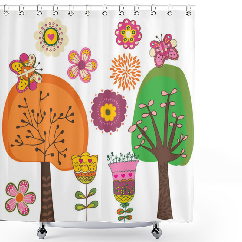 Personality  Spring Arrive Shower Curtains