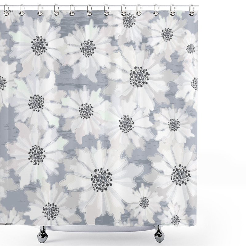 Personality  Seamless Floral Spring Pattern Shower Curtains