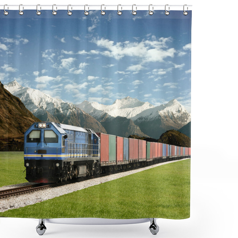 Personality  Freight Train Shower Curtains