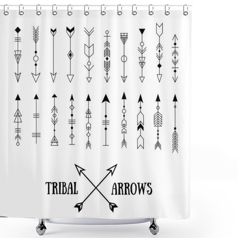 Personality  Set Of Tribal Arrows Shower Curtains