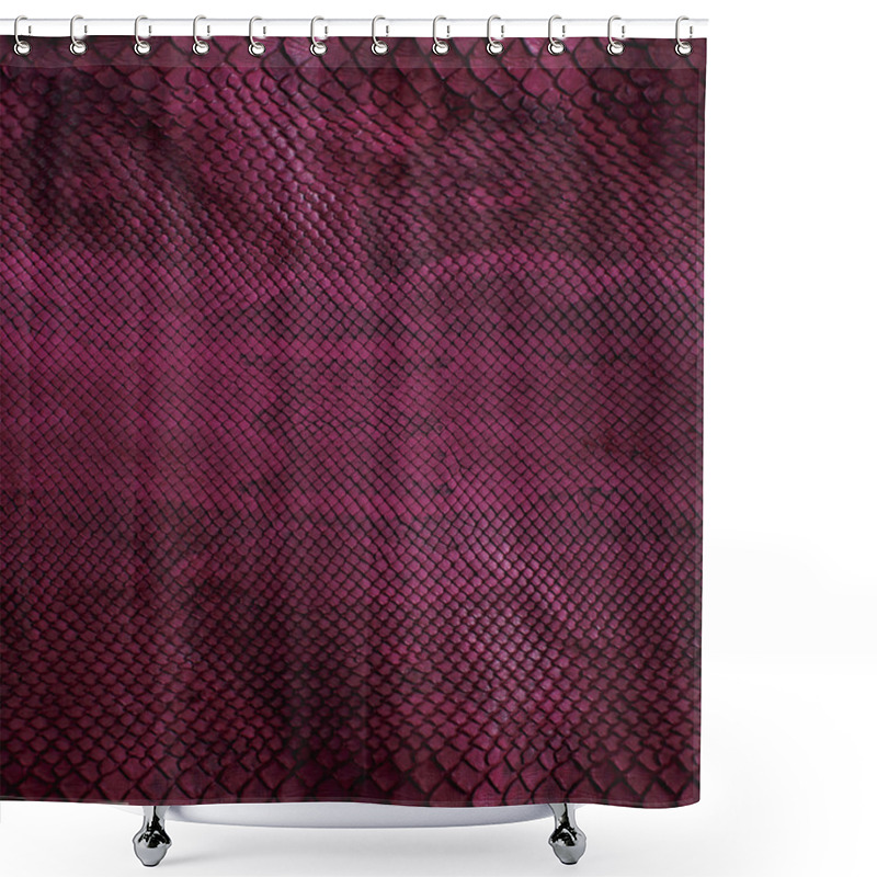 Personality  Violet snake skin with pattern, reptile shower curtains