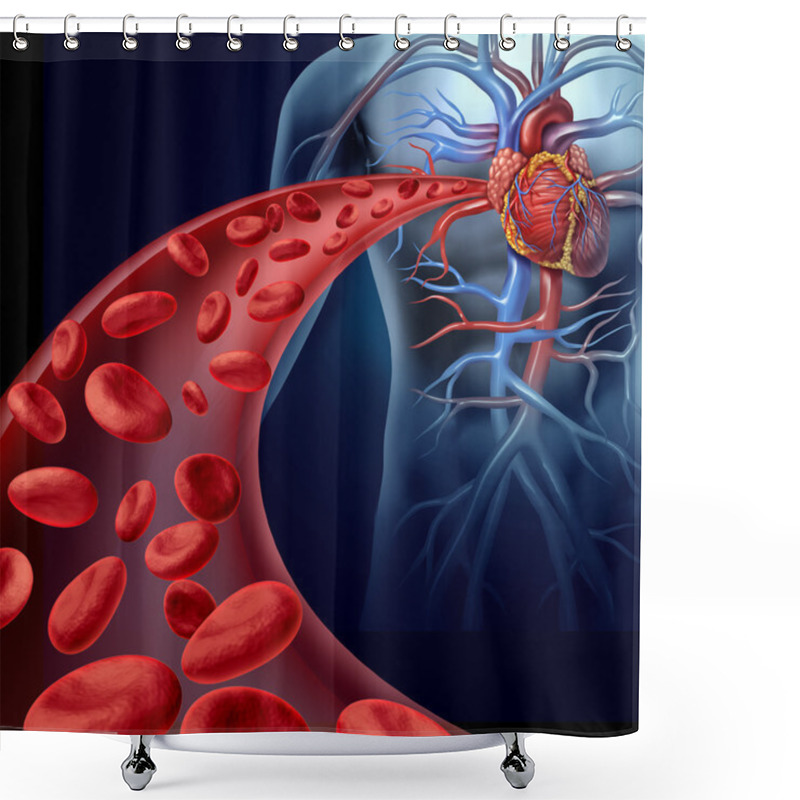 Personality  Heart Blood Health Shower Curtains